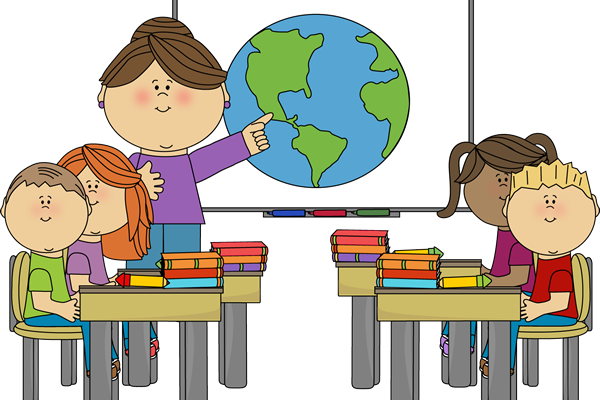 600x400 Classroom Clip Art Teacher