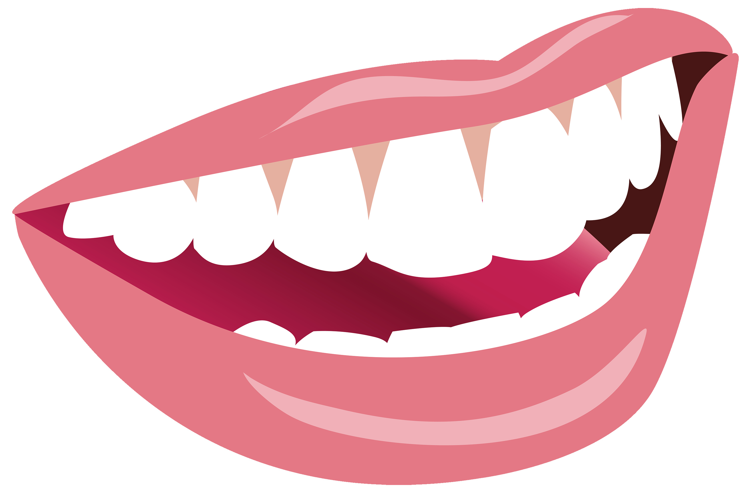 3000x1970 Mouth Smile Clipart