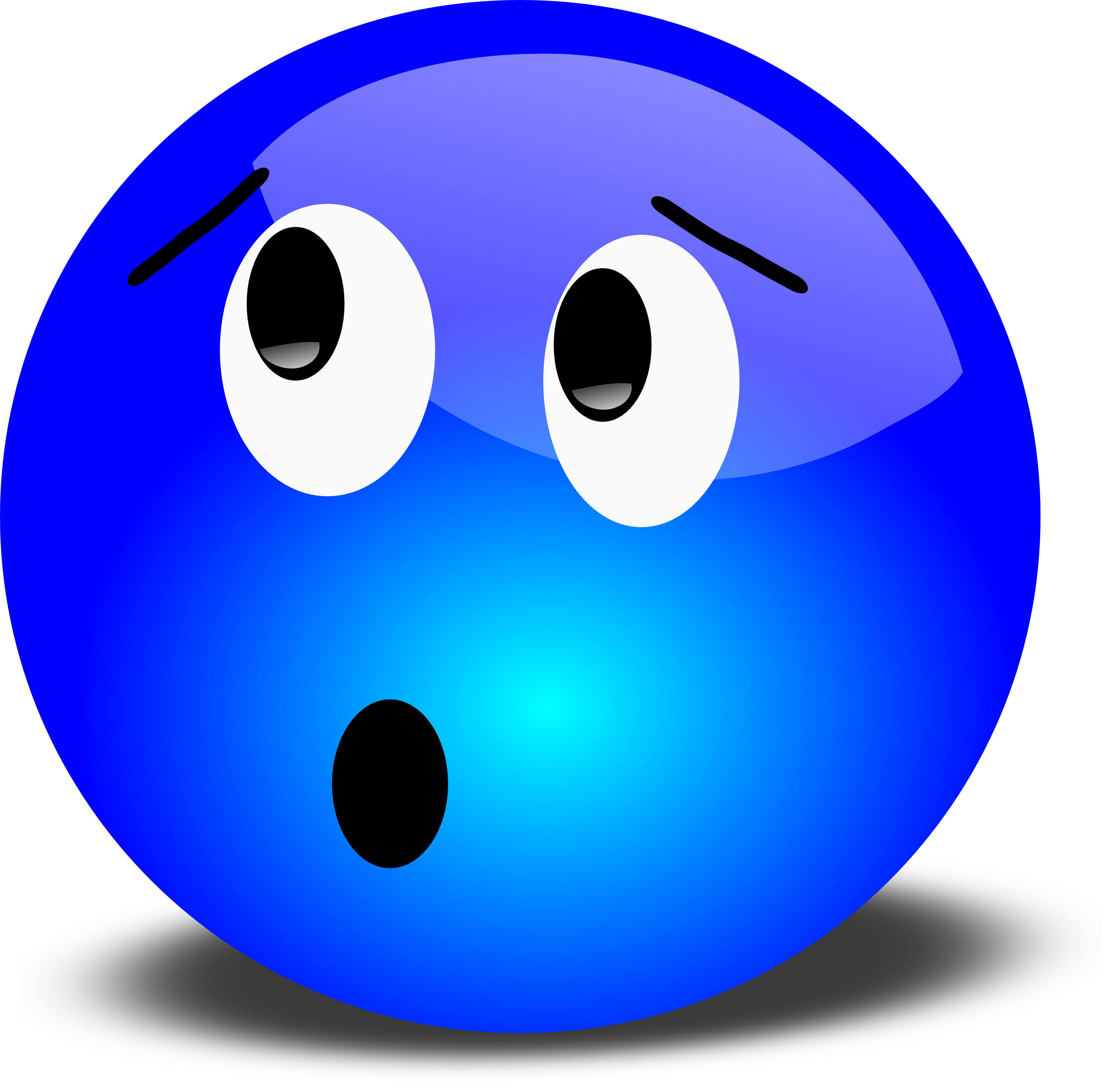 3200x3134 Free 3d Worried Smiley Face Clipart Illustration