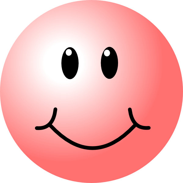 600x600 Happy Faces Pink Smiley Face Clip Art