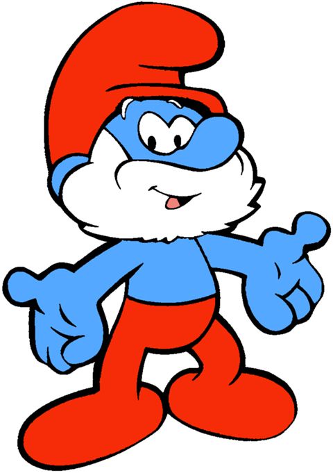 480x681 Papa Smurf Dibujos Infancia