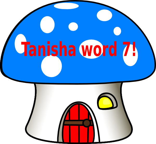 600x556 Blue Mushroom House Clip Art