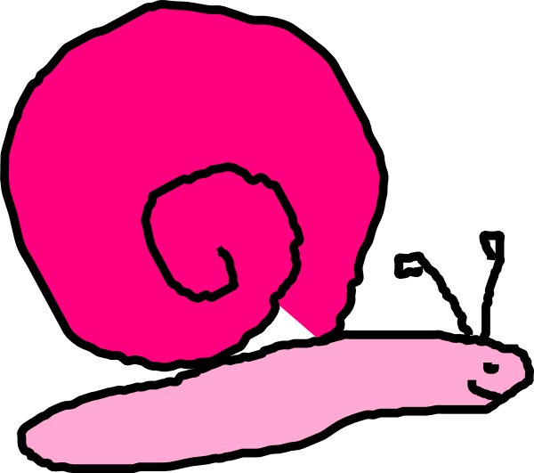 600x531 Pink Snail Clip Art