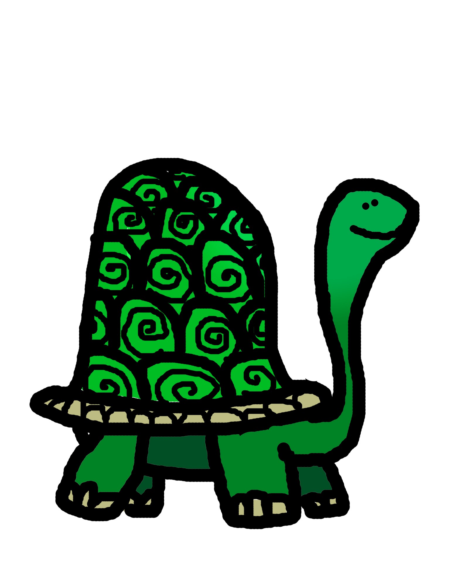 1536x1920 Turtle Outline