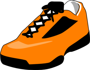 299x234 Sneaker Orange Shoe Clip Art