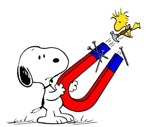 490x420 Clip Art Magnets, Science With Snoopy Amp Woodstock Snoopy