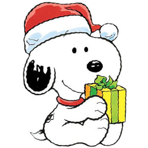300x300 Clip Art Of Snoopy Christmas And Woodstock Clipart 38