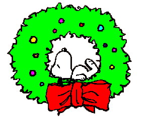 292x234 Christmas Snoopy Clipart