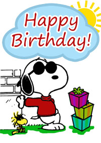 200x283 Snoopy Clip Art Birthday