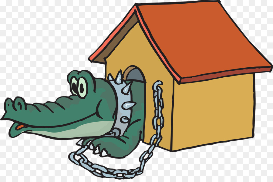 900x600 Snoopy Alligator Crocodile Doghouse Clip Art