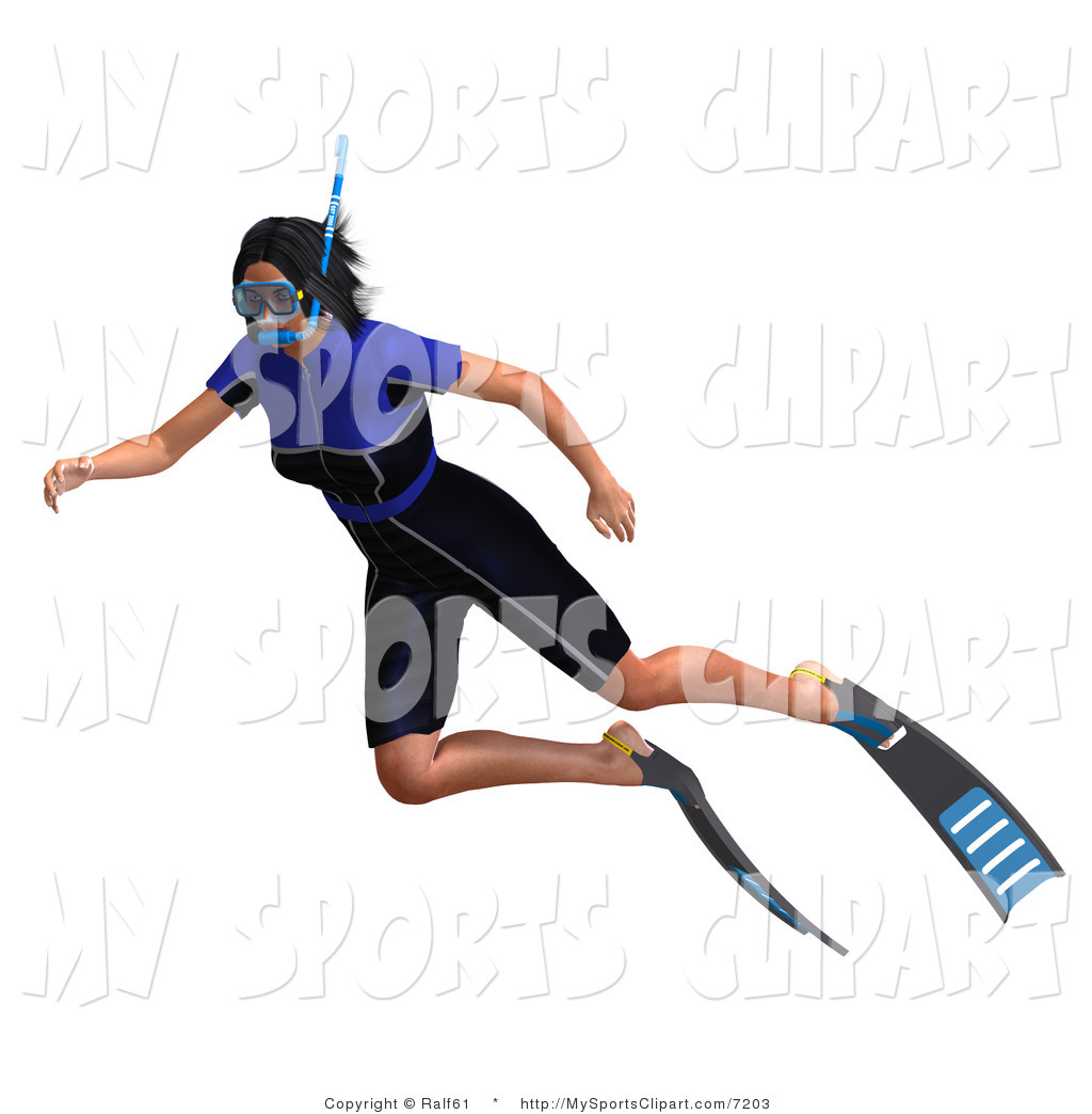 1024x1044 Sports Clip Art Of A Woman Snorkeling In Blue And Black By Ralf61
