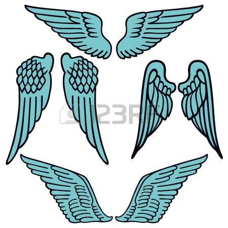 450x450 Fallen Angel Clipart Line Art