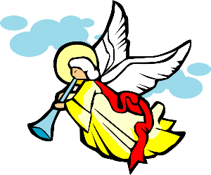 300x249 Simple Angel Outline Clipart