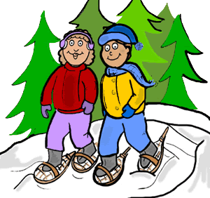 300x282 Snow Shoeing Black Clip Art