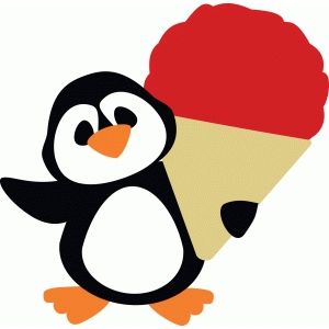 300x300 Snow Cone Penguin Snow Cones, Silhouette Design And Penguins