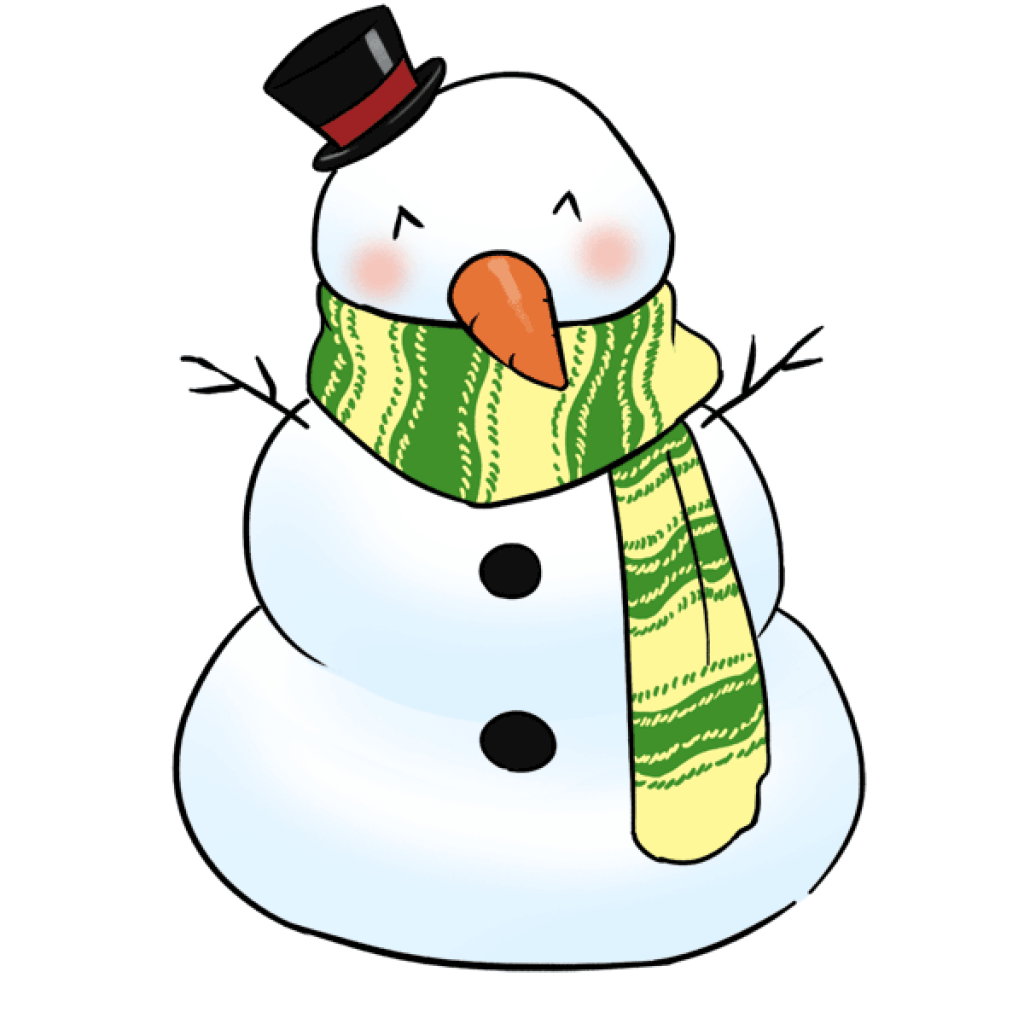 1024x1024 Project Ideas Snowmen Clipart Smiling Clip Art Isolated Stock