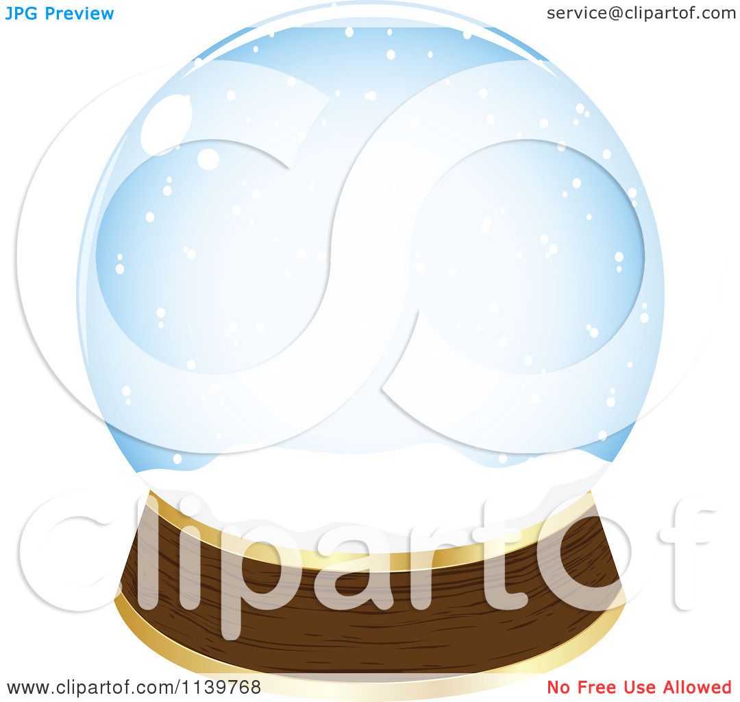 1080x1024 Clipart Of An Empty Snow Globe
