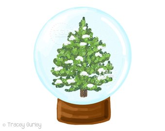 340x270 Snow Globe Christmas Clip Art Set Snow Globe Digital Art