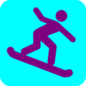 300x300 Snowboarding Icon Clip Art