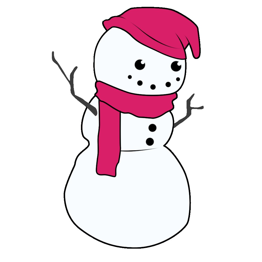 1000x1000 Cute Snowflake Clipart Snowman Free Funny Unbelievable