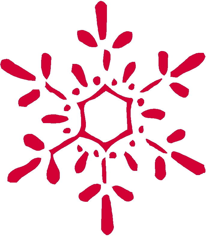 686x786 Red Snowflake Clipart Snowflake Clipart Red And Green 10