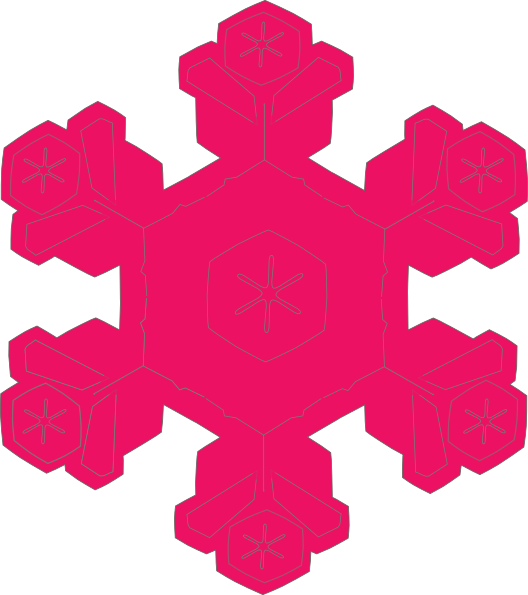 528x595 Pretty Snowflake Clipart