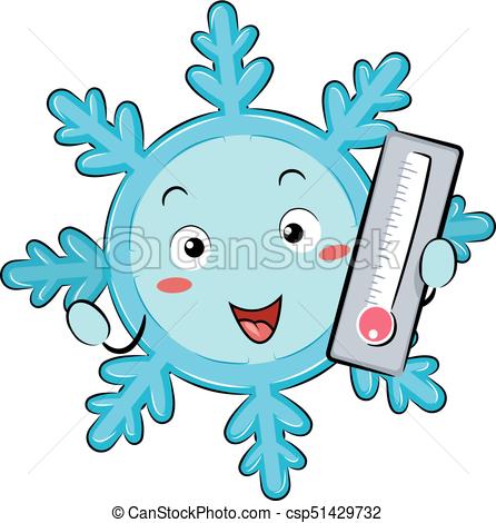 446x470 Temperature Snowflake Mascot Cold Illustration. Illustration