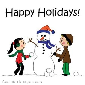 300x300 Clip Art Of Children Making A Snowman