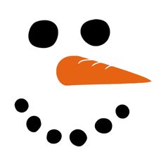 236x236 Free Printable Snowman Face Template
