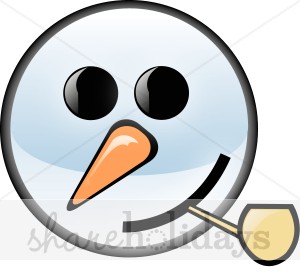 300x280 Snowman Face With Corncob Pipe Snowman Clipart