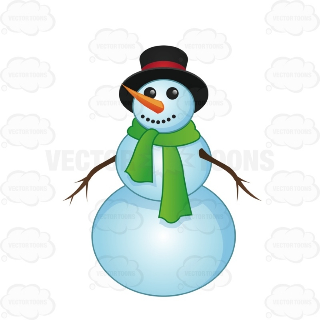 1024x1024 Snowman Clipart Green'26067