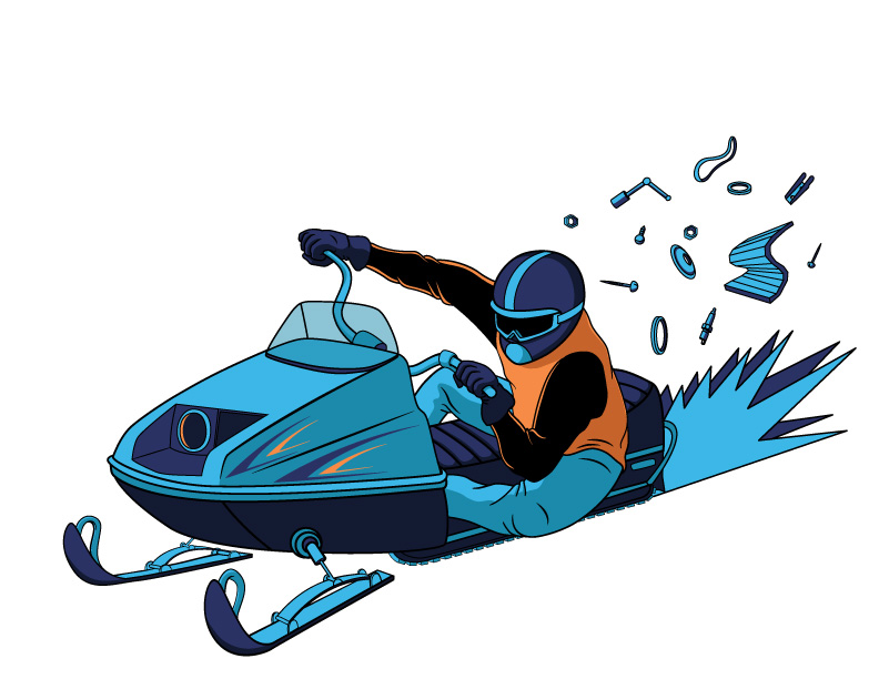 792x612 Frog Fingers The Illustrations Of Jonathan Lovering Snowmobile