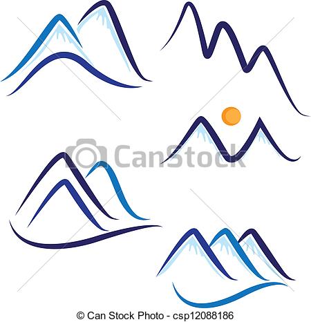 450x466 Snowy Mountain Clip Art Clipart Panda