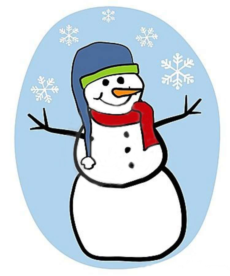 750x900 School Snowman Cliparts
