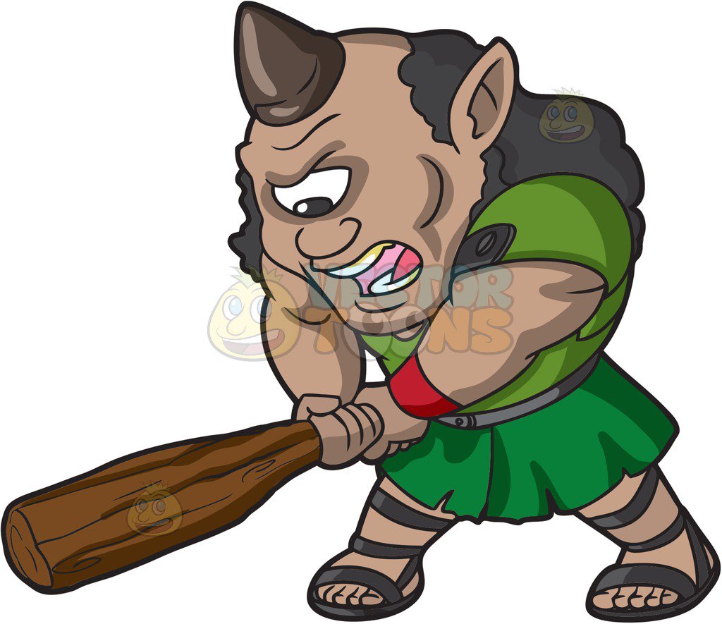 1024x885 An Angry Cyclops At A Snowy Landscape Cartoon Clipart Vector Toons