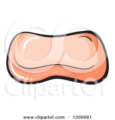 450x470 Cartoon Of A Pink Bar Of Soap
