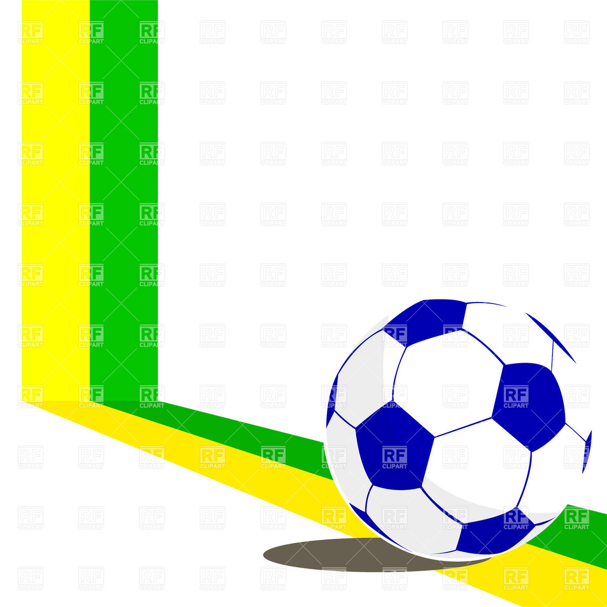 1200x1200 Blue Soccer Ball Royalty Free Vector Clip Art Image