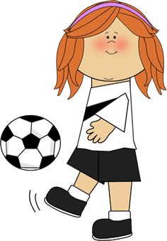 236x339 Girl With Soccer Trophy Clip Art