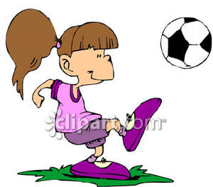 Soccer Girl Clipart