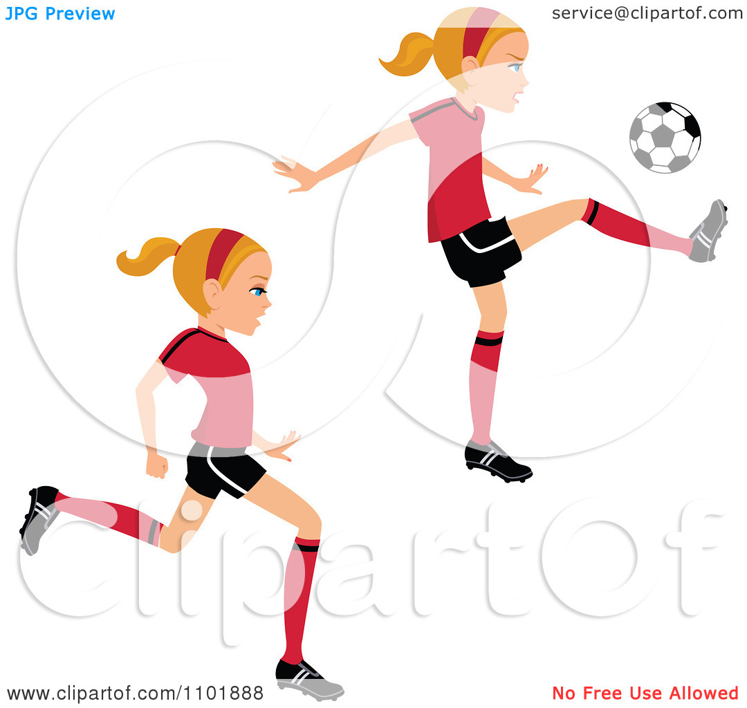 1080x1024 Girl Kicking Soccer Ball Clip Art Clipart Panda