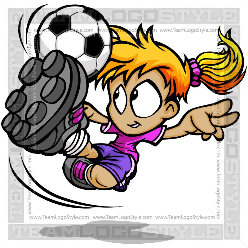 800x800 Soccer Girl Clip Art