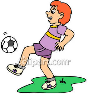 285x300 Football Clipart Kicked