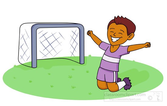 550x350 Large Soccer Goal Clip Art