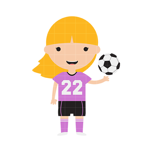 504x504 Soccer Girl Clip Art Clipart