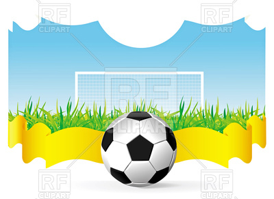 400x291 Soccer Goal Background Royalty Free Vector Clip Art Image