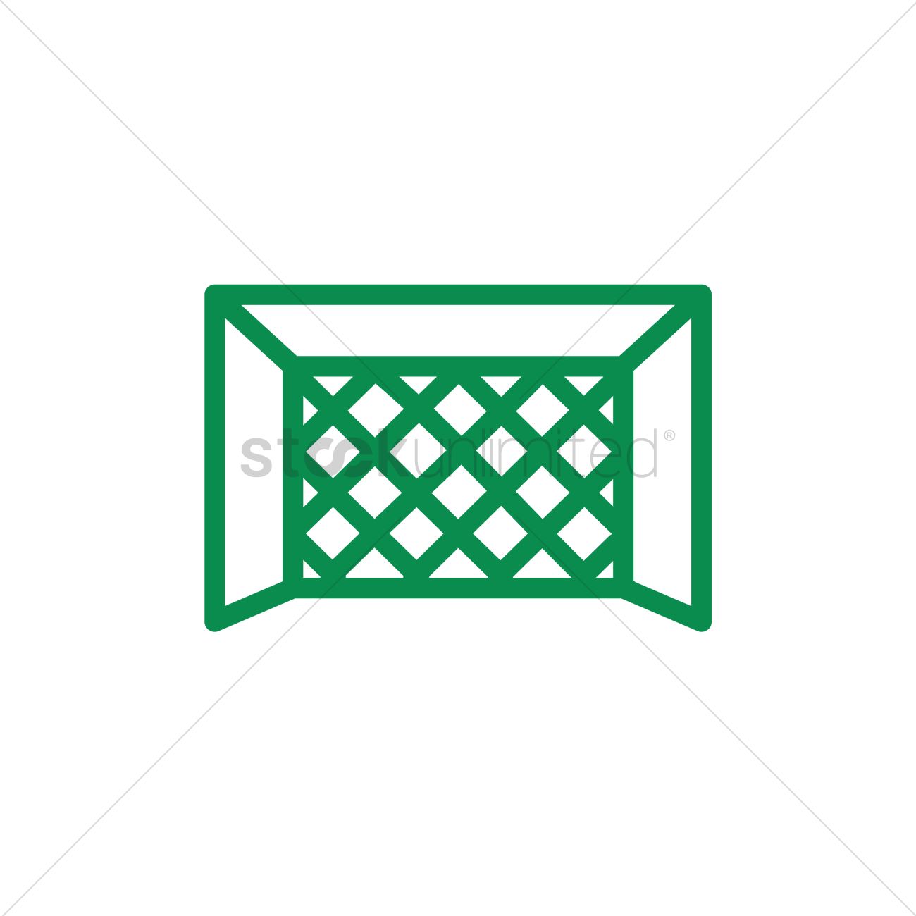 1300x1300 Soccer Goal Post Vector Image