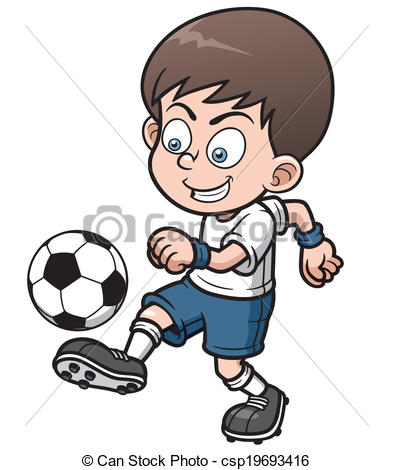 393x470 Vector Illustration Soccer Player Vector Clip Art