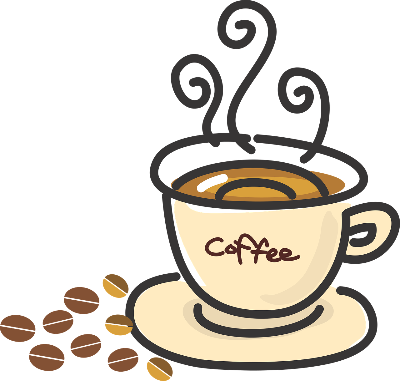 1280x1218 Collection Of Coffee Social Clipart High Quality, Free