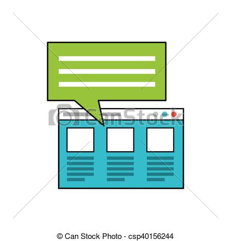450x470 Template Web Page With Social Media Icon Eps Vector