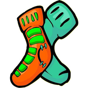 300x300 Clip Art Of An Orange Sock And Clipart Panda